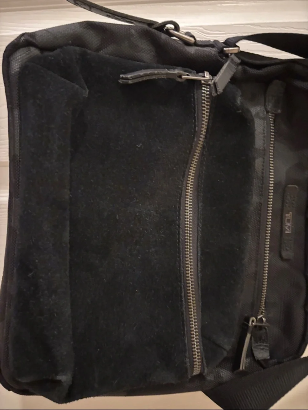 N/A black suede